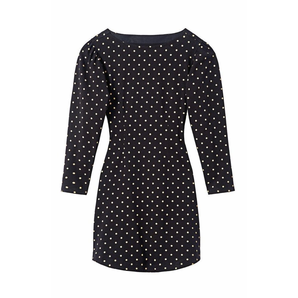 LA VIE REBECCA TAYLOR ESTELLE DOT JERSEY DRESS Size Medium - Picture 2 of 10